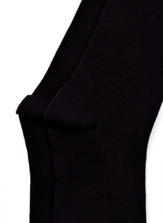 FOOTPRINTS FOOTPRINT Men 5 Pairs Anti Odour Organic Cotton Calf-Length Solid Bamboo Formal Socks - Image 3